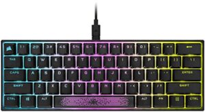 Corsair K65 RGB Mini 60% Mechanical Gaming Keyboard (Customizable RGB Backlighting